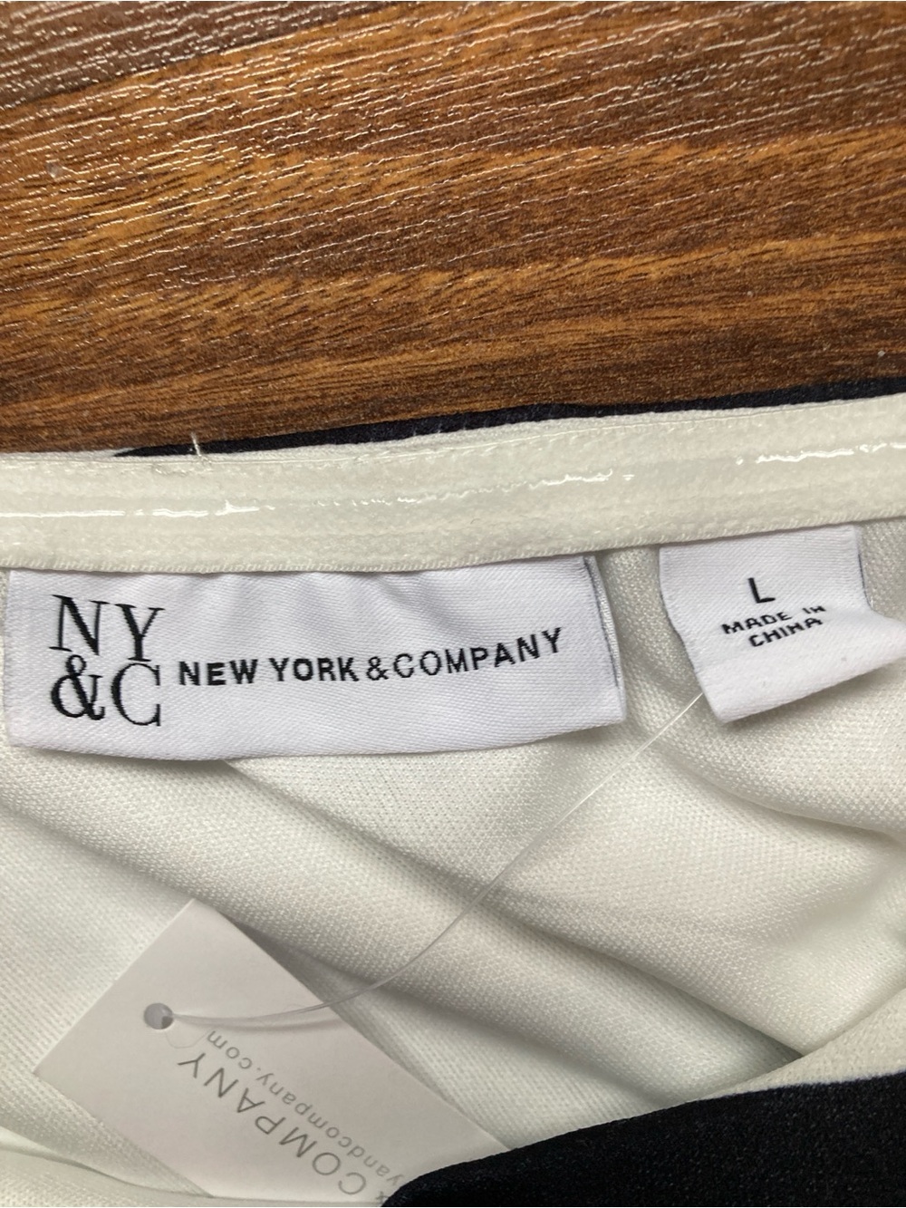 New NY & Co. Large one shoulder wide leg Colorblock striped jumpsuit - Picture 5 of 8